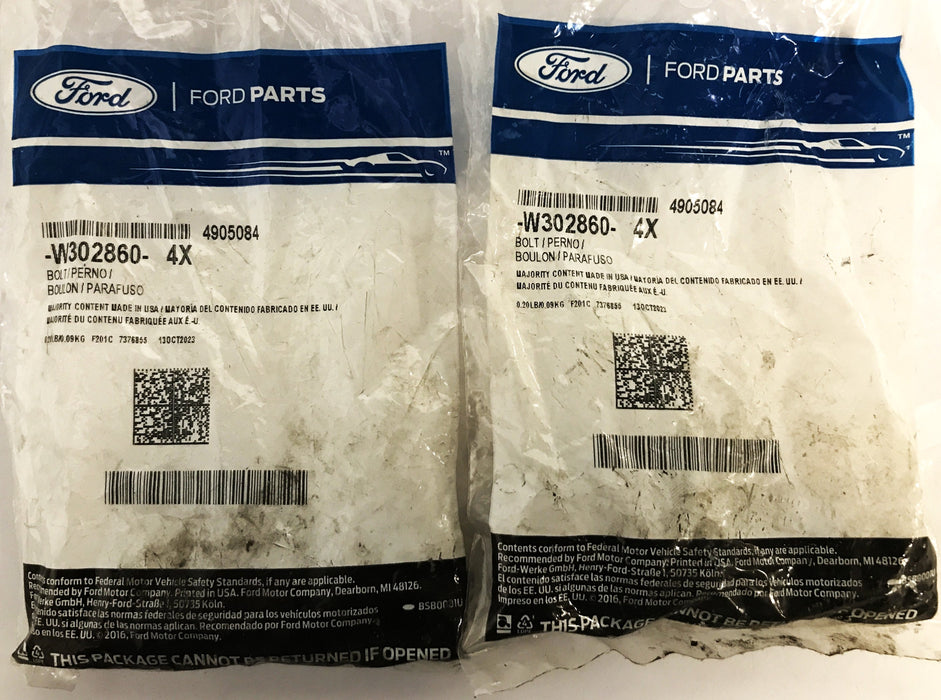 Ford OEM M8 X 33MM Bolt W302860 [Lot of 8] NOS