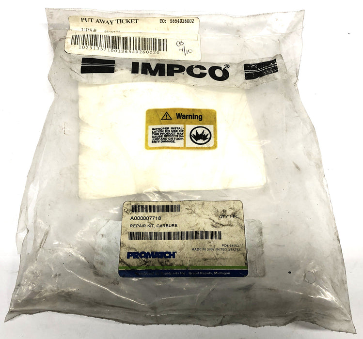 ProMatch/IMPCO Repair Kit For Mitsubishi A000007718 NOS