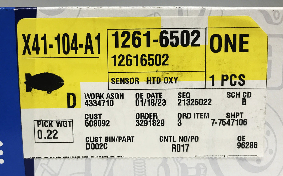GM Upstream Oxygen Sensor 12616502 NOS