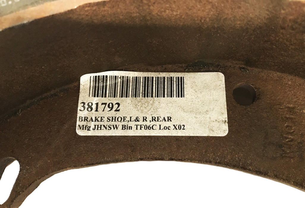 Global-Johnston Brake Shoe Assembly Common 381792 NOS