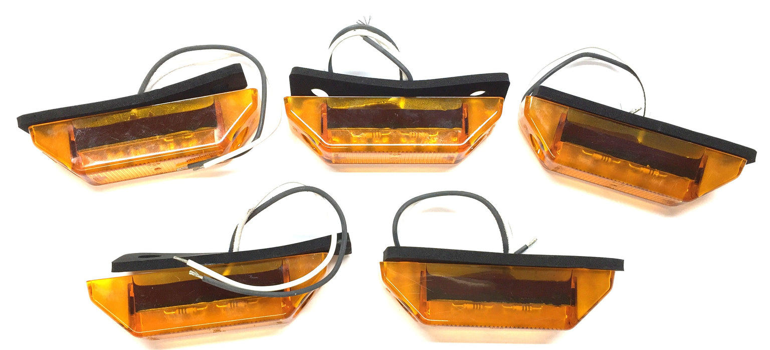 Dialight 13.5 Volt LED Amber Side Marker Light 15050AB [Lot of 5] NOS