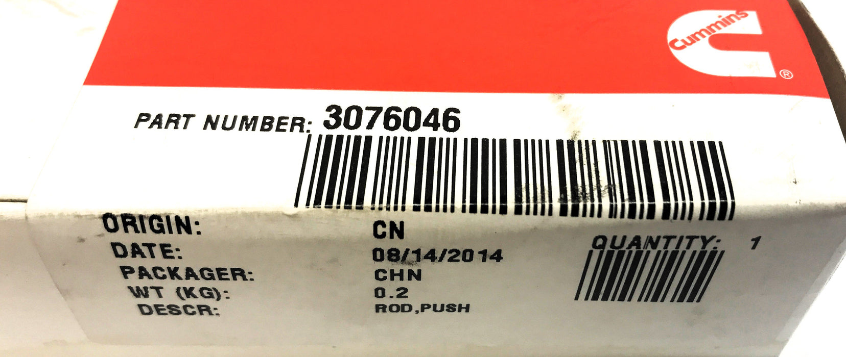 Cummins Injector Push Rod 3076046 NOS