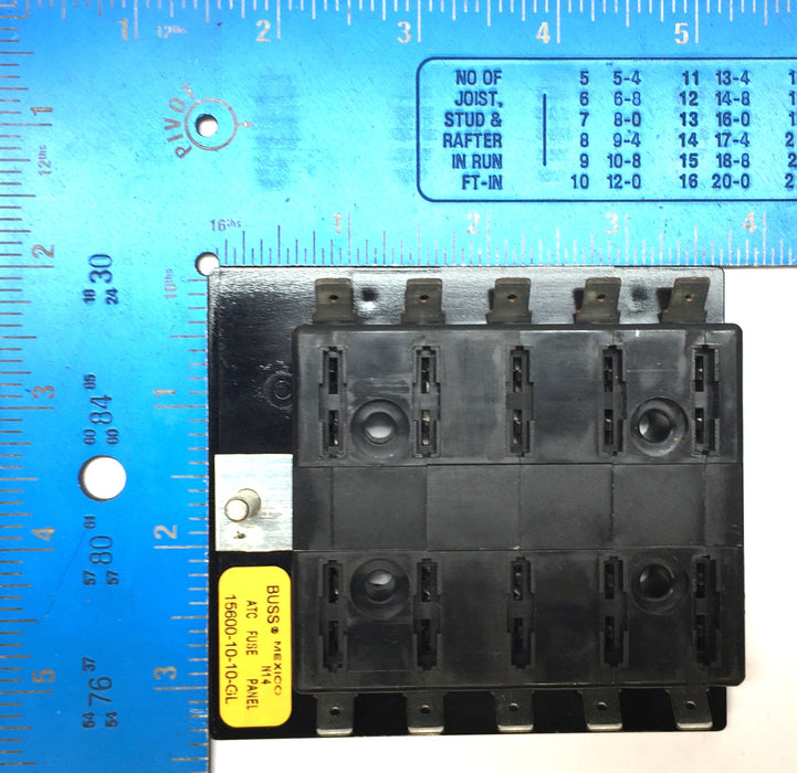 Buss ATC Fuse Panel 15600-10-10-GL NOS