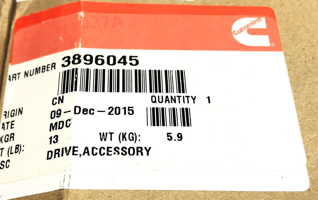 Cummins Gear Accessory Drive Shaft 3896045 NOS