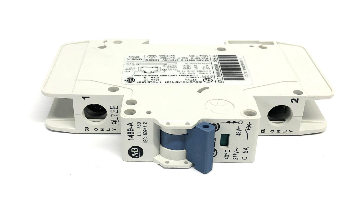 Allen-Bradley 277VAC 48VDC Industrial Circuit Breaker 1489-A1C050 NOS