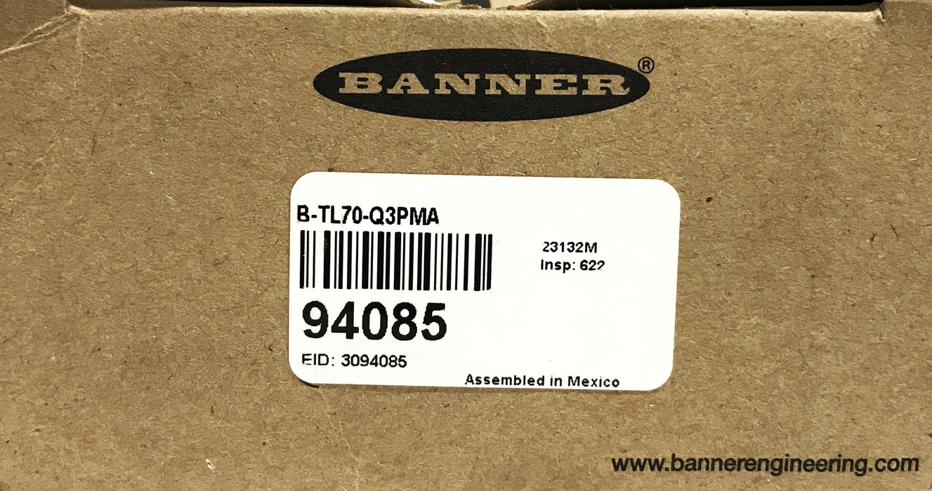 Banner Base Light Module Unit B-TL70-Q3PMA NOS