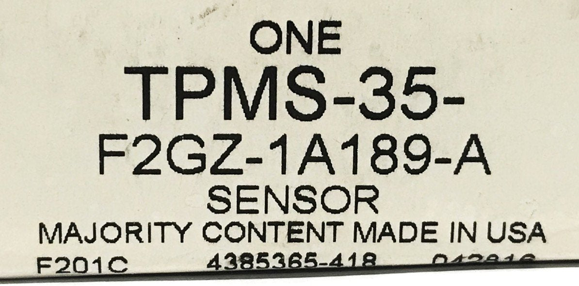Motorcraft Tire Pressure Sensor TPMS-35 [Lot of 2] NOS