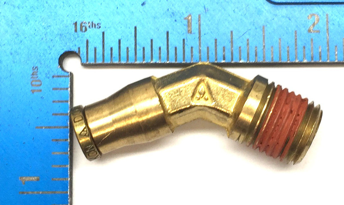 Alkon Brass 1/4" Tube x 1/4" MPT 45-Degree Fitting 1880X4X4 [Lot of 3] NOS