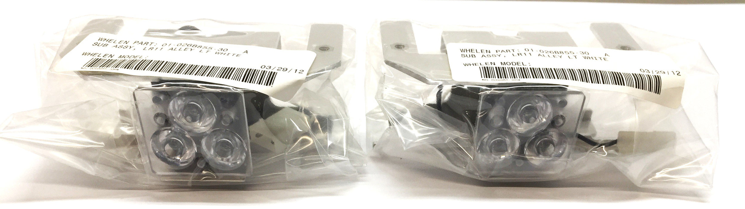 Whelen LR11 Alley Lights Pair Holeless Liberty SX 02-0484458-23 (SDALF1) NOS - GTS EXCLUSIVE