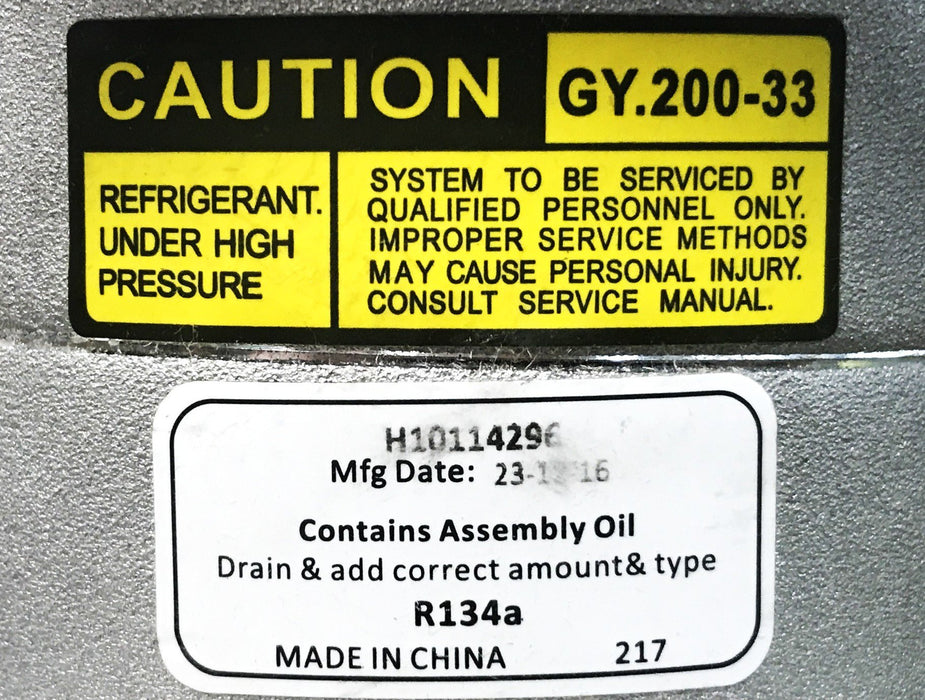 Gamma Compressor Group A/C Compressor H10114296 NOS
