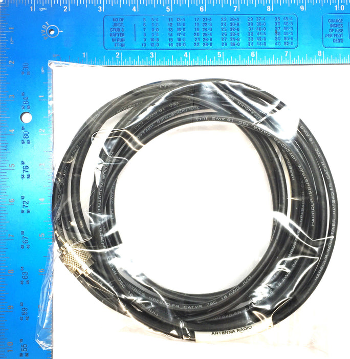 Unbranded 14' PL259 N-type Male - Mini UHF Male Coaxial Cable 140117-168 RevJNOS
