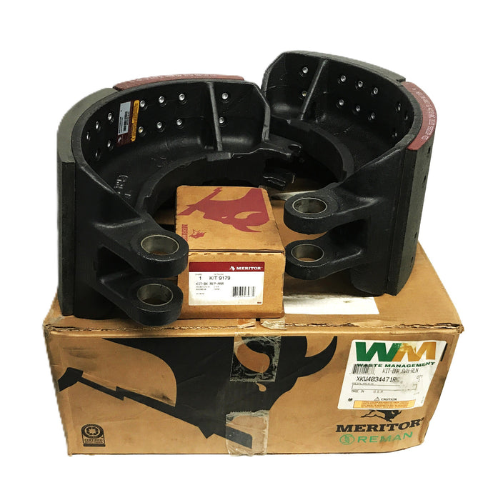 Meritor Lined Brake Shoe Set with Hardware 8235-XKW403447 REMANUFACTURED
