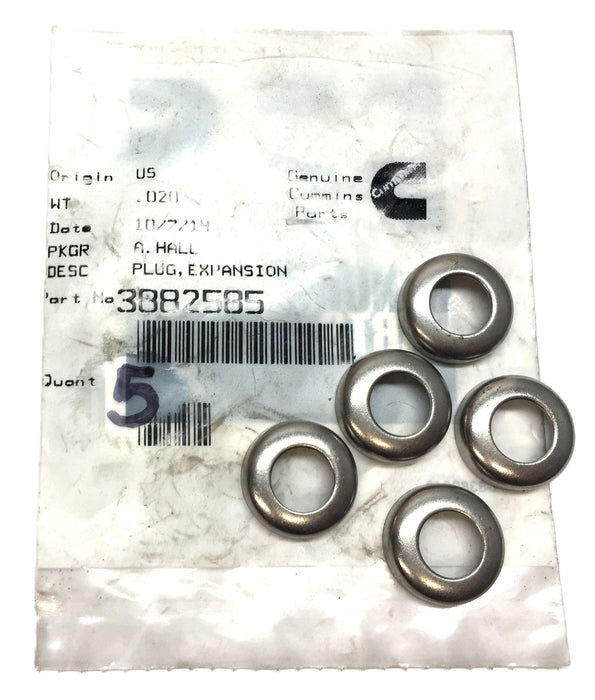 Cummins M11 GG97 Expansion Plug 3882585 [Lot of 5] NOS