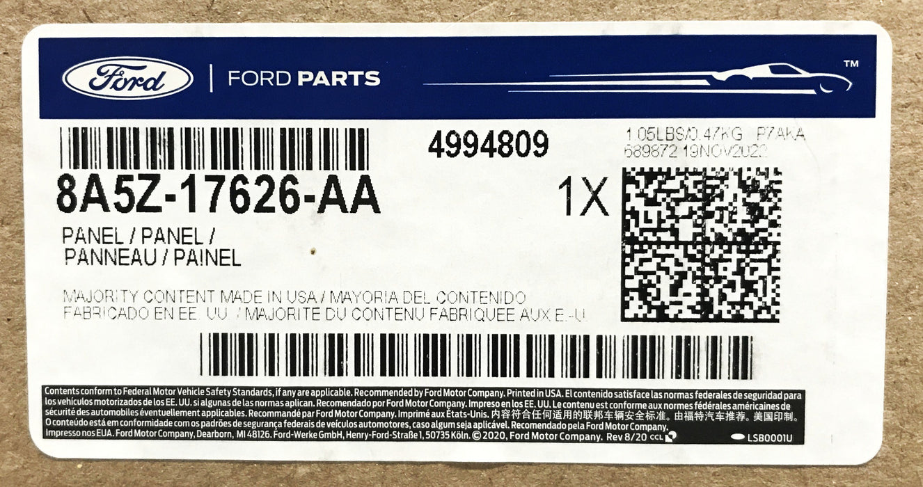 Ford Valance Panel 8A5Z-17626-AA NOS