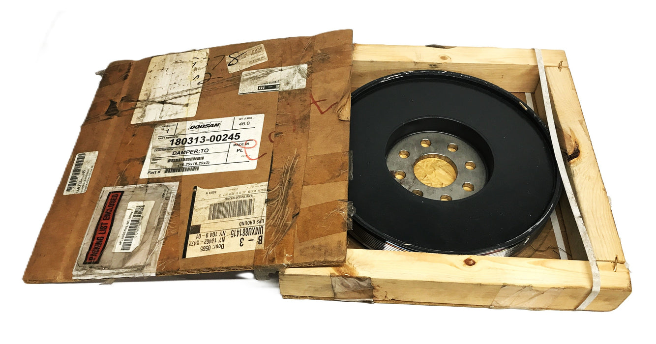 Doosan Crankshaft Damper Pulley 180313-00245 NOS