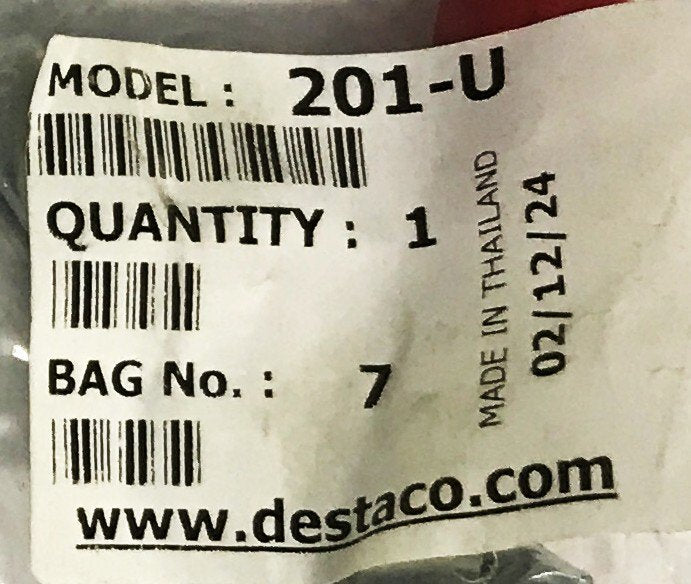 Destaco Vertical Handle U-Bar Clamp 201-U [Lot of 3] NOS