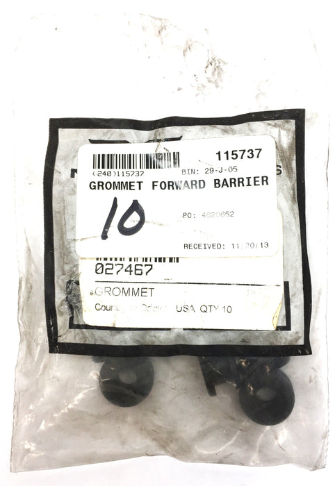 New Flyer Forward Barrier Grommet 027467 [Lot of 10] NOS