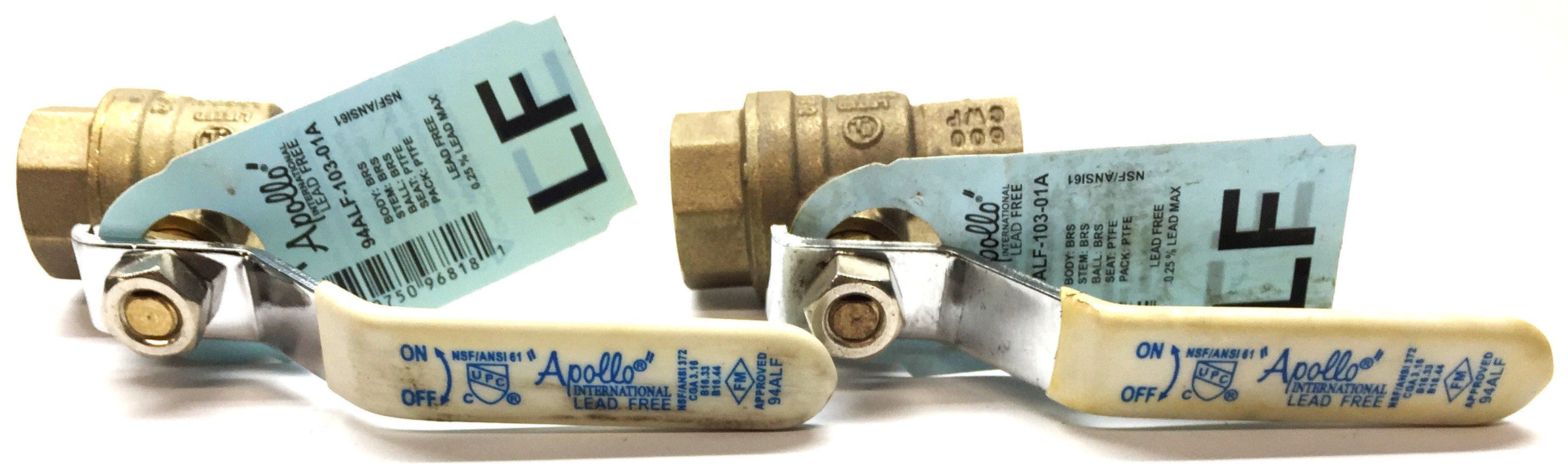 Apollo 1/2"Brass Ball Valve 94ALF-103-01A [Lot of 2] NOS