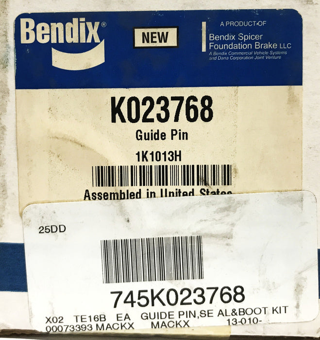 Bendix Guide Pin and Seal Kit K023768 (Partial Kit B) NOS