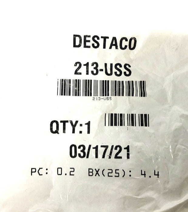 Destaco Horizontal Handle Hold Down Clamp 213-USS [Lot of 6] NOS