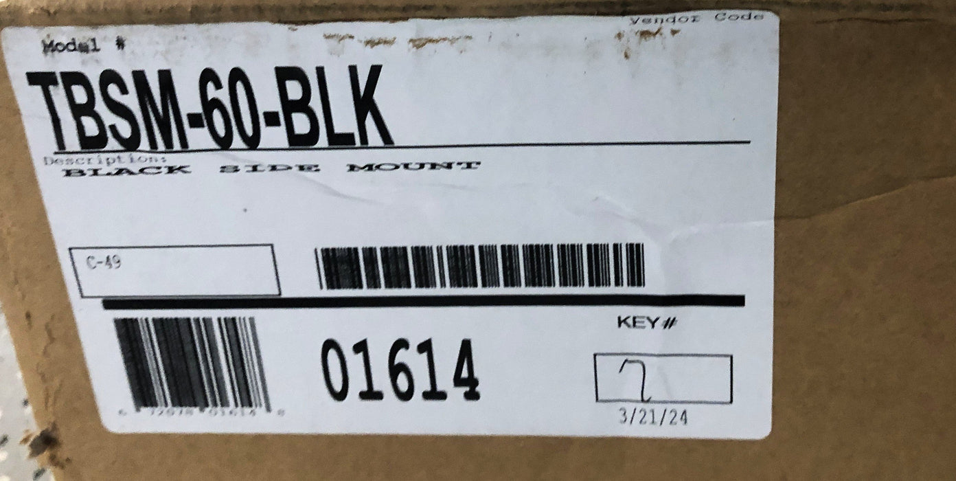 UWS Black Side Mount Aluminum Toolbox TBSM-60-BLK NOS