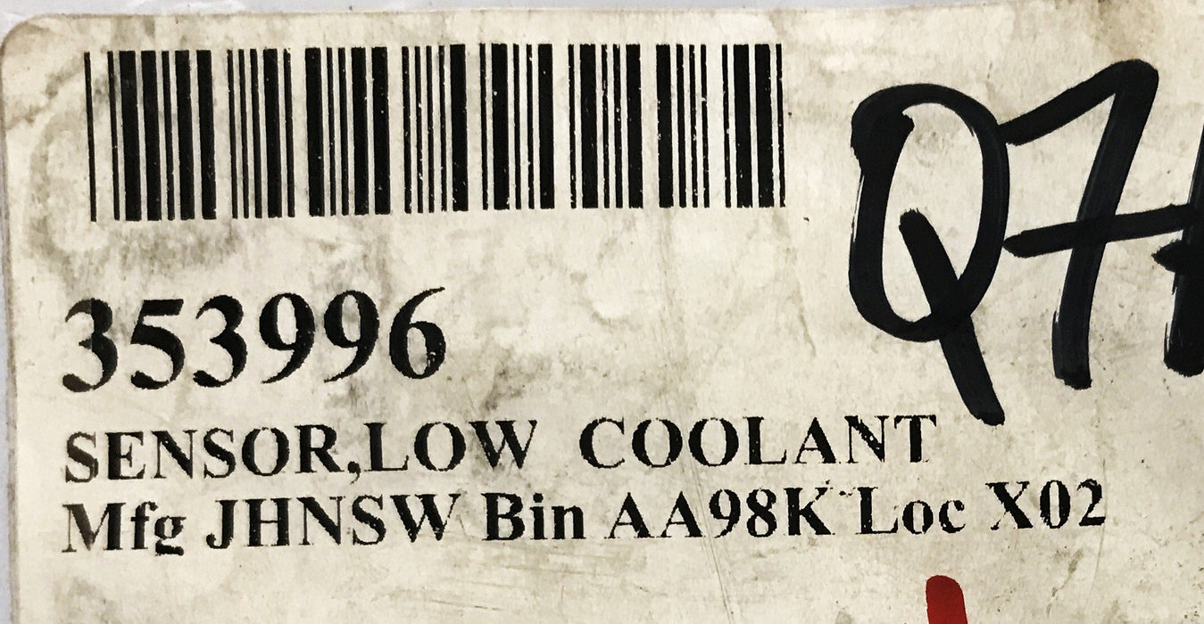 Global-Johnston Low Coolant Sensor 353996SPC NOS
