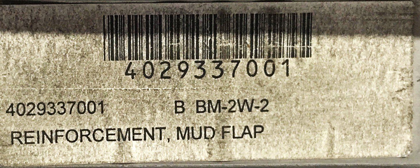 New Flyer Mud Flap Reinforcement Strip 4029337001 NOS