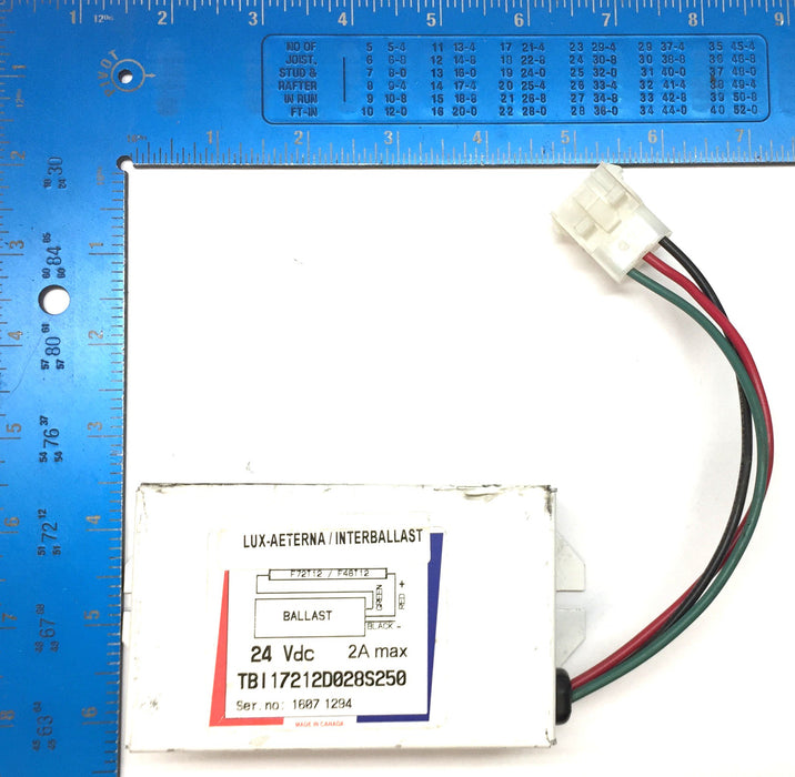 Lux-Aeterna 24VDC 2A Max Ballast TBI 17212D028S250 NOS