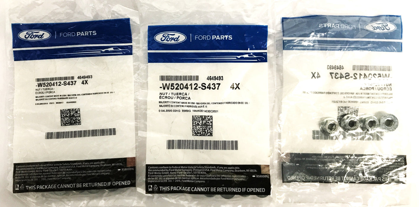Ford Blower Motor Housing Nut W520412-S437 [Lot of 12] NOS