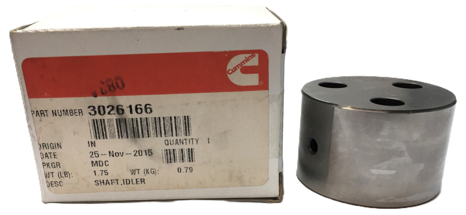 Cummins Idler Shaft 3026166 NOS