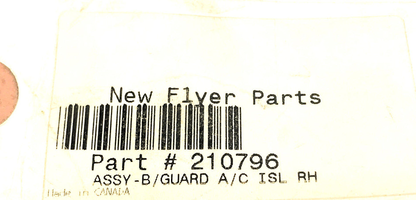 New Flyer A/C Compressor Belt Guard 210796 NOS