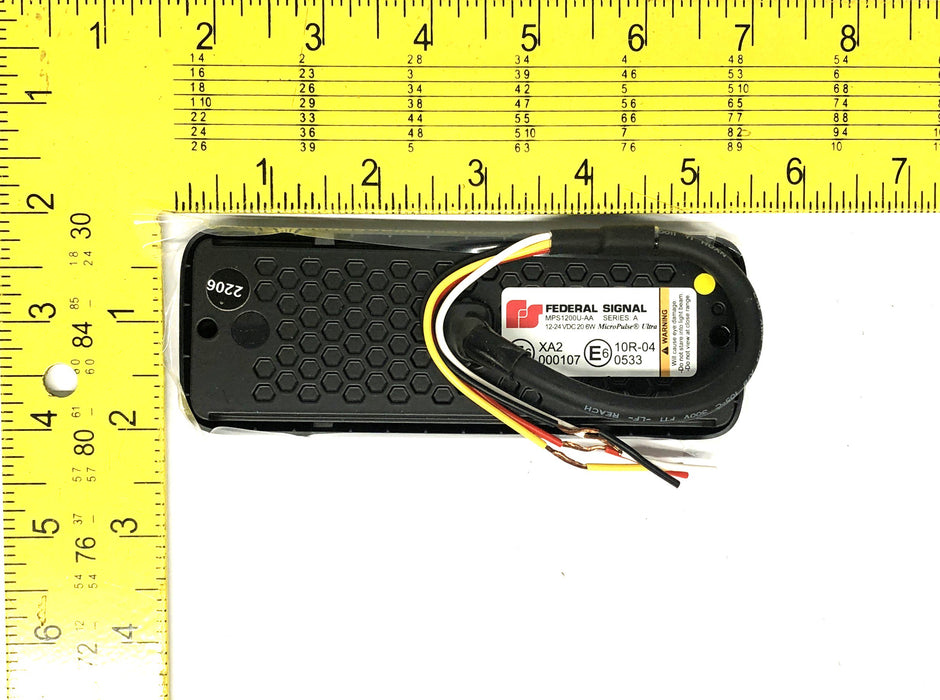 Federal Signal 12-LED Amber Micropulse Ultra Light MPS1200U-AA NOS