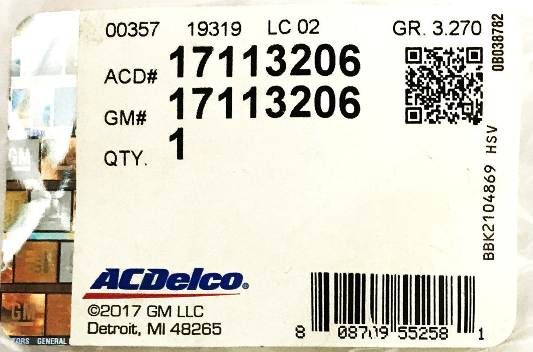 GM Intake Manifold Seal Kit 17113206 NOS
