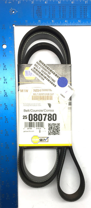 Napa Micro-V 8-Rib Serpentine Belt 080780 NOS