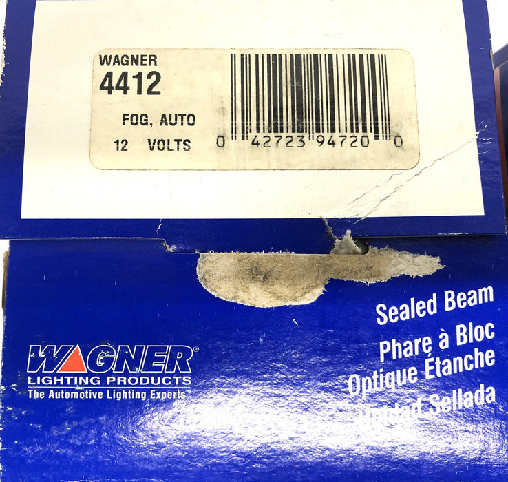 Wagner 12 Volt Sealed Beam Auto Fog Headlamp 4412 [Lot of 2] NOS