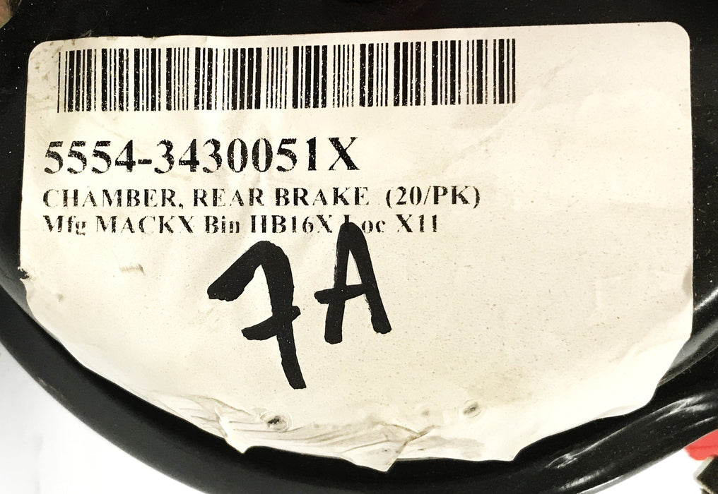 Mack Air Brake Chamber 5554-3430051X NOS