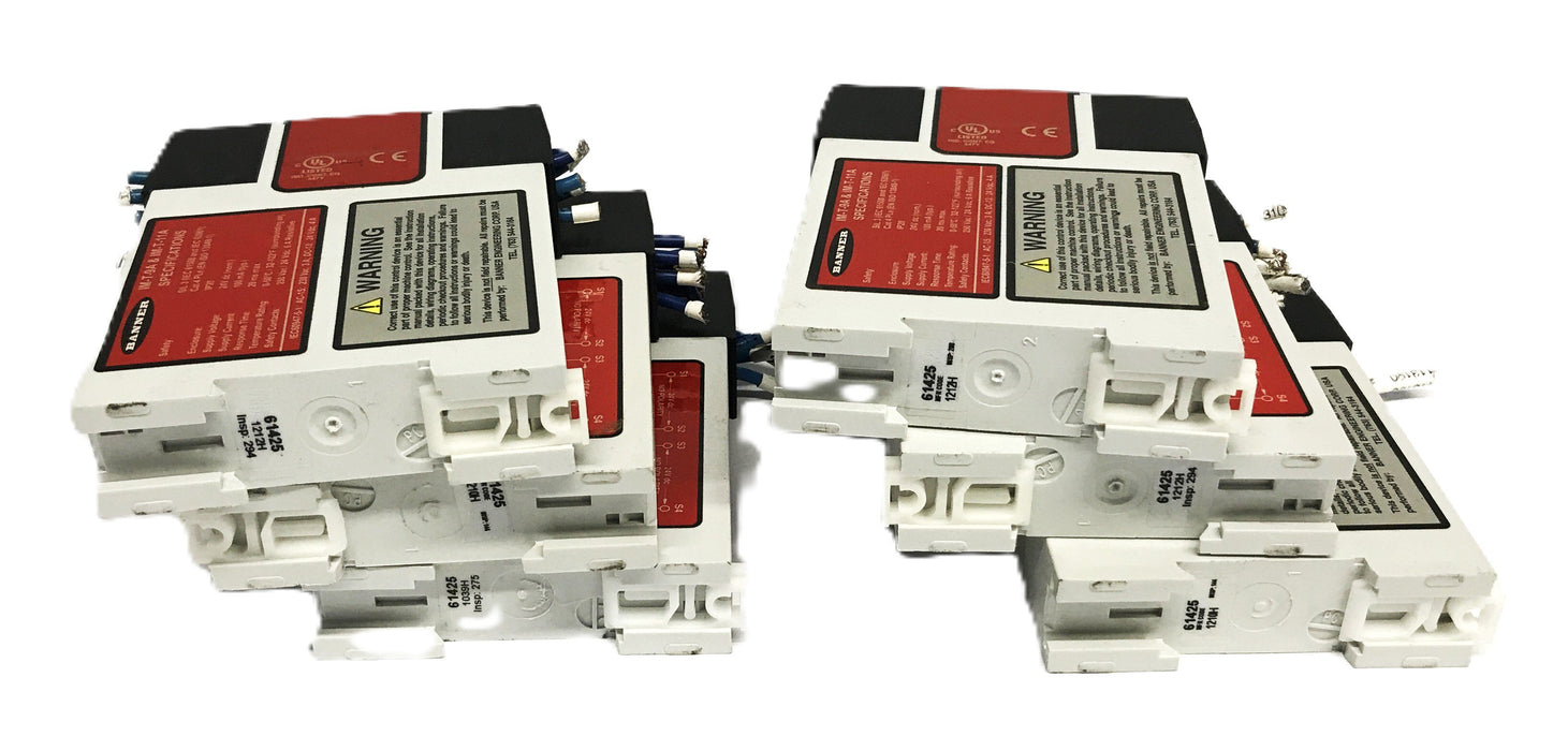 Banner Safety Relay Module 61425-IM-T-9A [Lot of 6] USED