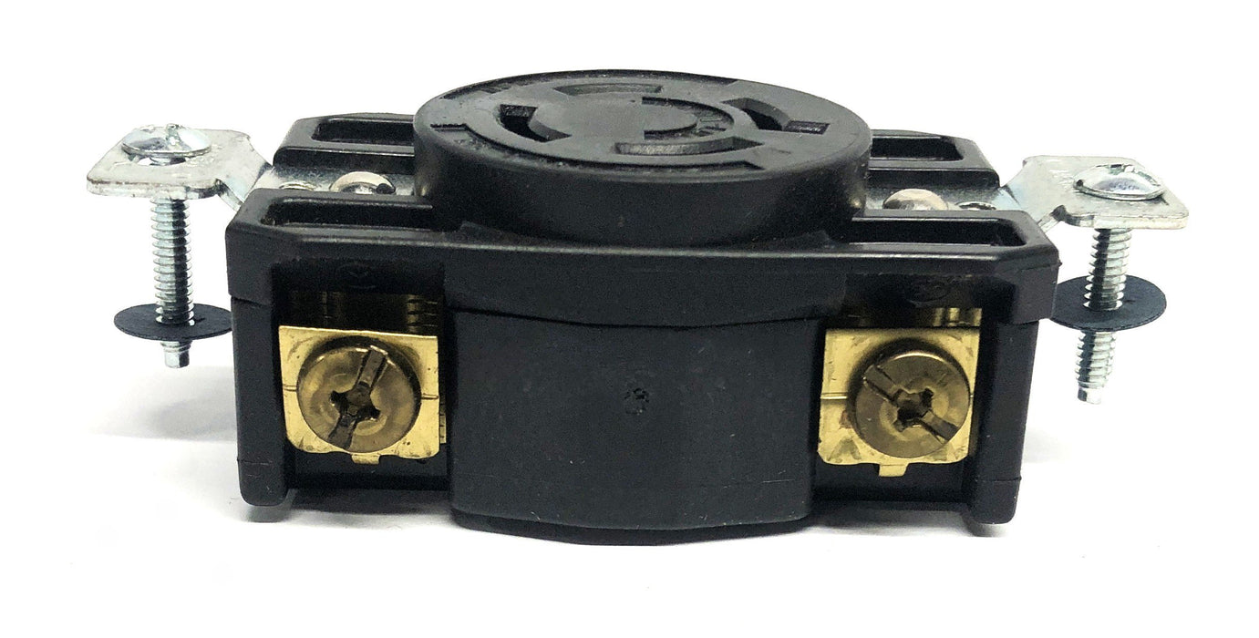 Arrow Hart Hart-Lock Black Single Receptacle CWL1620R (L16-20R) NOS