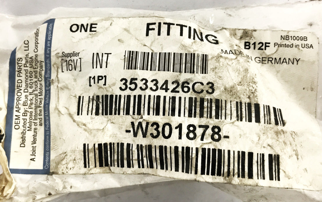 Ford/International Fuel Line Fitting W301878 NOS