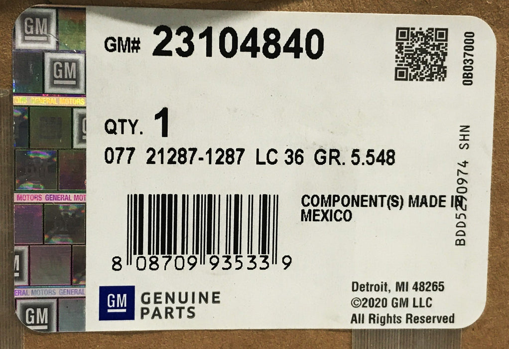 GM Rear Axle Universal Joint 23104840 NOS