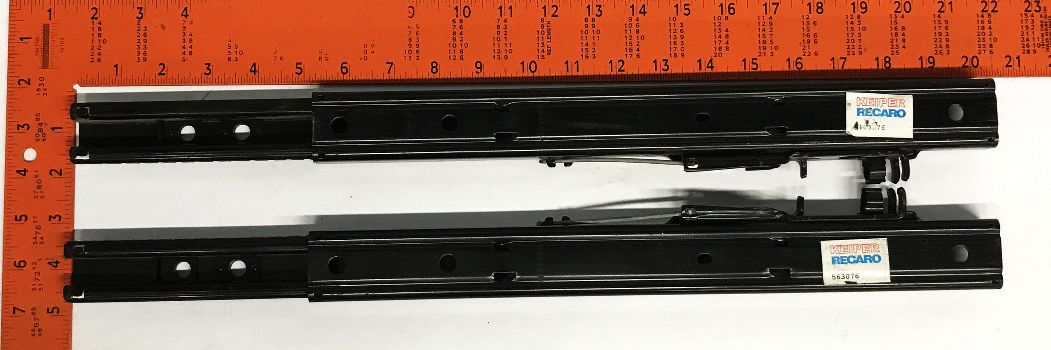 Keiper Recaro Seat Slider Set 563076 and 463076 NOS