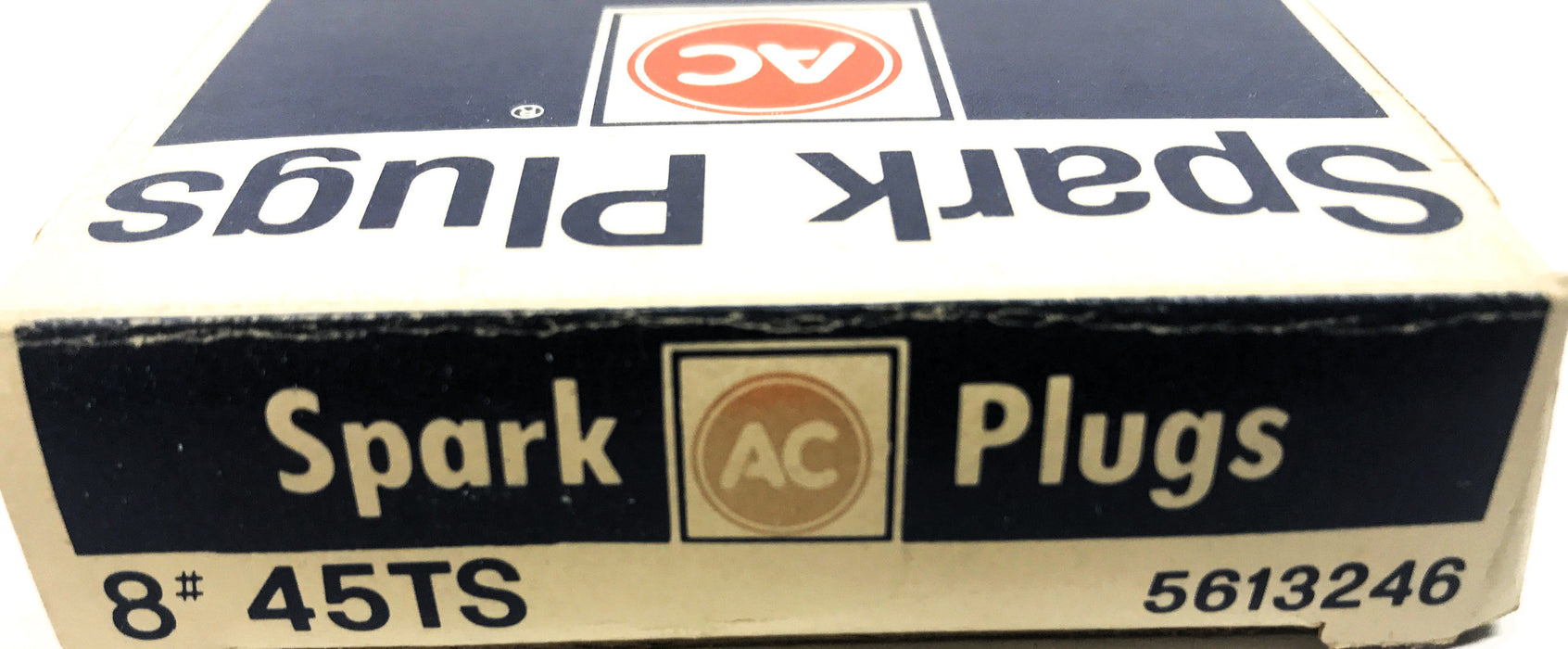 ACDelco Box of (8) Green Striped Spark Plugs 45TS (5613246) Vintage NOS
