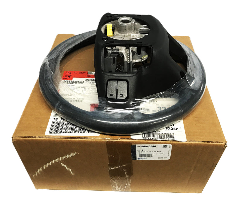 GM Black Leather Steering Wheel 84946346 NOS