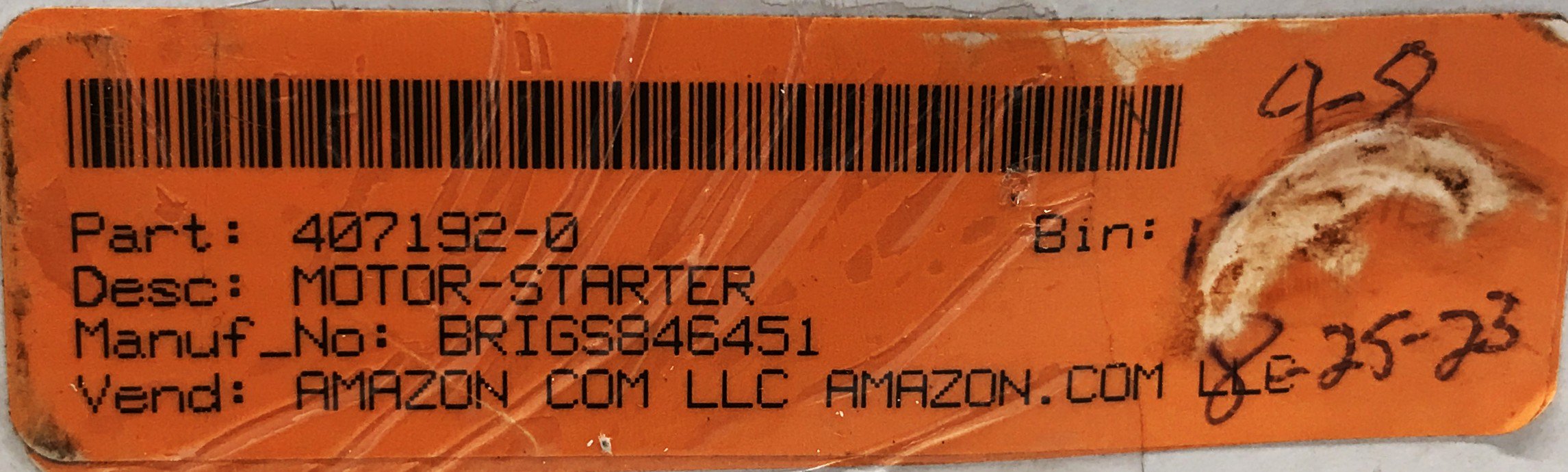 Unbranded Starter Motor 846451 NOS