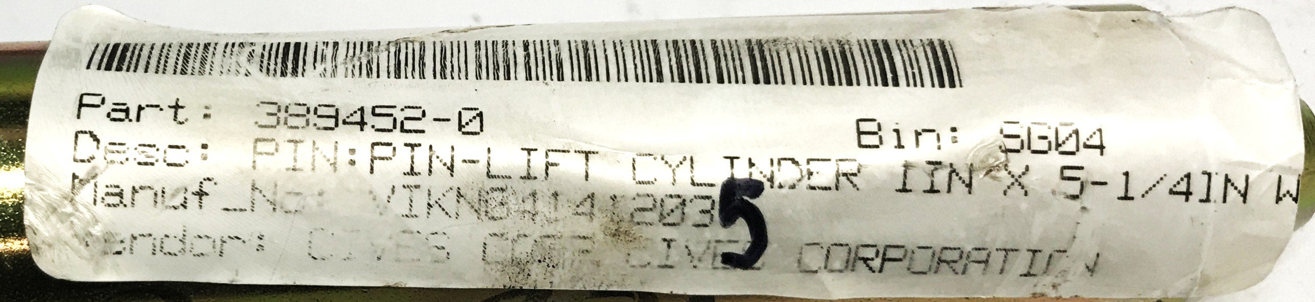 Viking Lift Cylinder Pin41412035 NOS