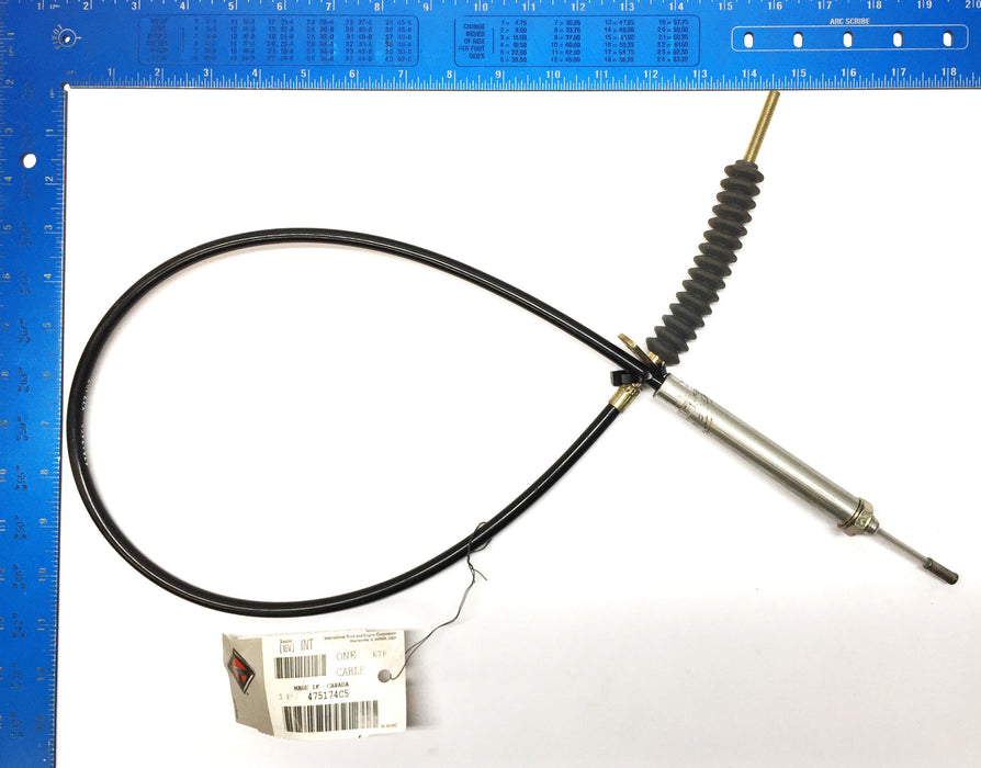 International Truck and Engine Control Cable 475174C5 NOS