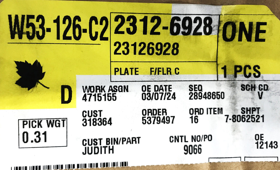 GM OEM Cross Line Floor Console Trim Plate 23122869 NOS