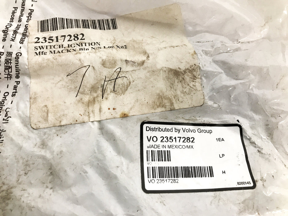Mack Volvo Ignition Switch and Electrical Wires 2351782 NOS