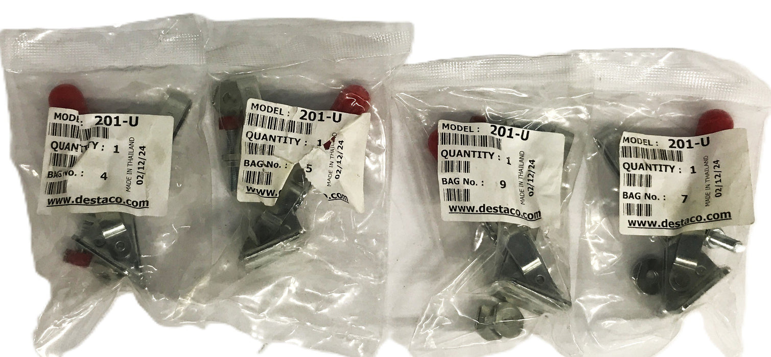 Destaco Vertical Handle U-Bar Clamp 201-U [Lot of 4] NOS