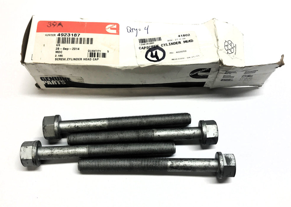 Cummins Box of (4) Fracture Resistant Screw 4923187 NOS